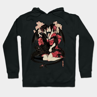 Two Geishas Kissing Graphic T-Shirt 14 Hoodie